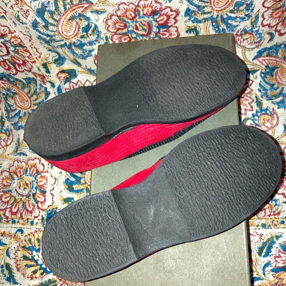 Vintage Kids Corduroy Slipper Shoes - Picture 6 of 6